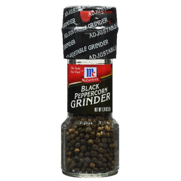 Mccormick Culinary Black Peppercorn Grinder 1.24 Ounce Size - 36 Per Case.