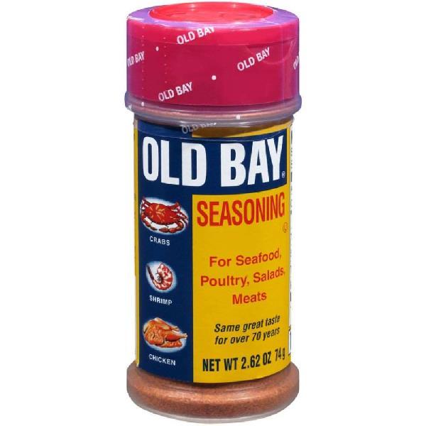 Old Bay Seafood Seasoning Shaker Bottle 2.62 Ounce Size - 12 Per Case.
