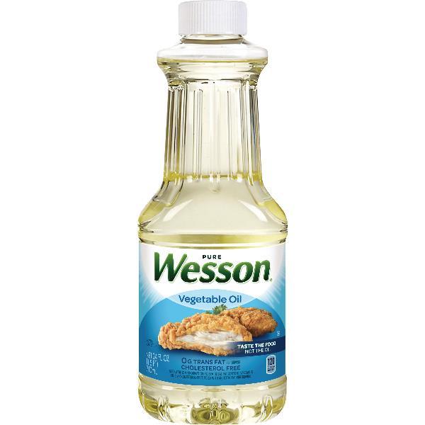 Wesson Vegetable Oil 24 Fluid Ounce - 12 Per Case.