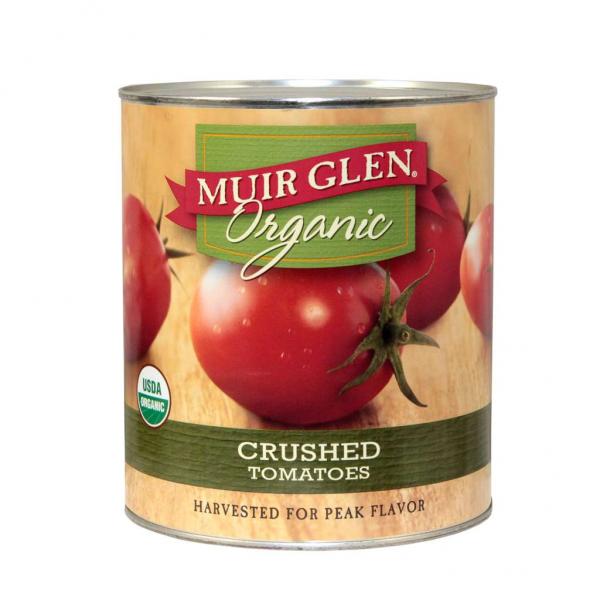 Muir Glen™ Organic Canned Vegetables Bulkcrushed Tomatoes 104 Ounce Size - 6 Per Case.