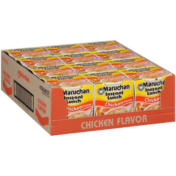 Maruchan Instant Lunch Chicken Noodles 2.25 Ounce Size - 12 Per Case.