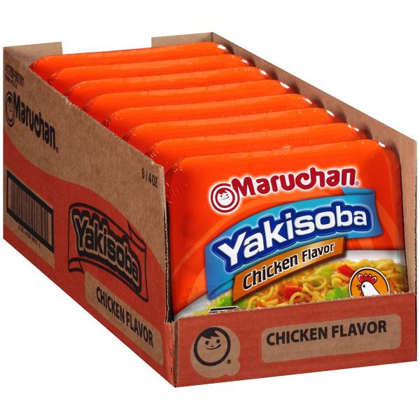 Maruchan Yakisoba Chicken Noodles 4 Ounce Size - 8 Per Case.