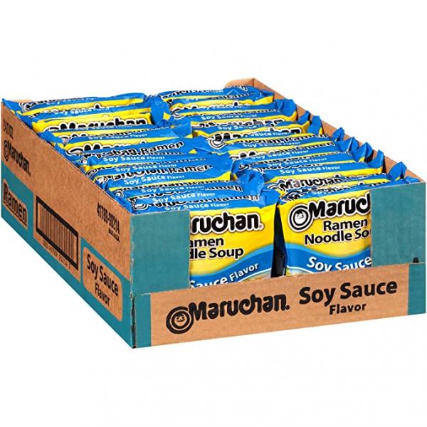 Maruchan Ramen Soy Sauce 3 Ounce Size - 24 Per Case.