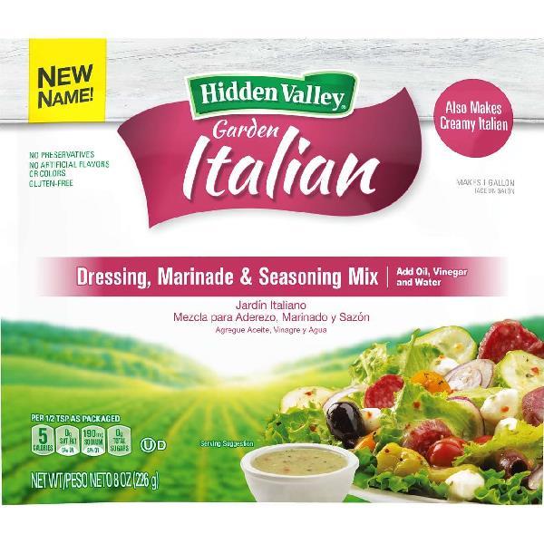 Garden Italian Dressing Marinade Seasoning Mix 1 Gallon - 18 Per Case.