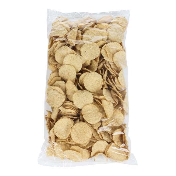Mission White Round Tortilla Chips 2 Pound Each - 6 Per Case.