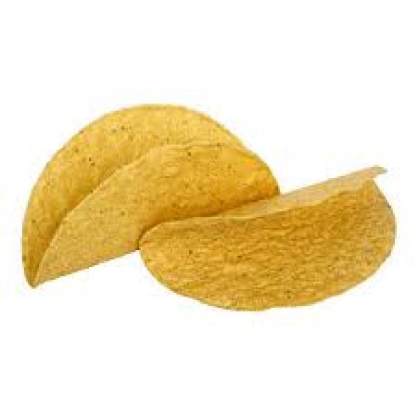 Mission 6" Large Yellow Taco Shells 25 Count Packs - 8 Per Case.