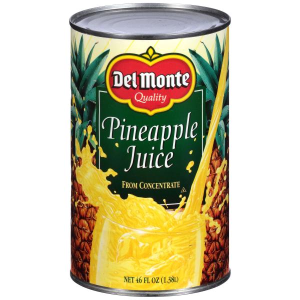 Del Monte® Pineapple Juice From Concentrate Can 46 Ounce Size - 12 Per Case.