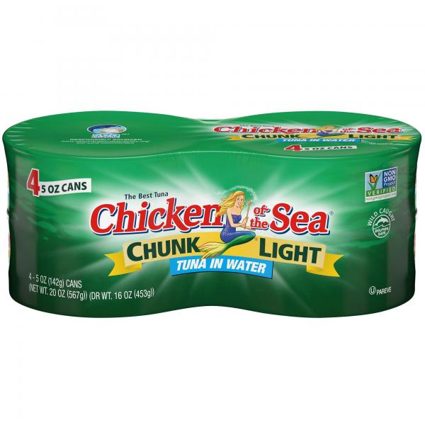 Chicken Of The Sea Chunk Light Tuna In Water Of 20 Ounce Size - 6 Per Case.