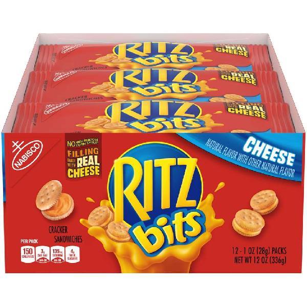 Ritz Bits Cracker Sandwiches Cheese 1 Ounce Size - 48 Per Case.