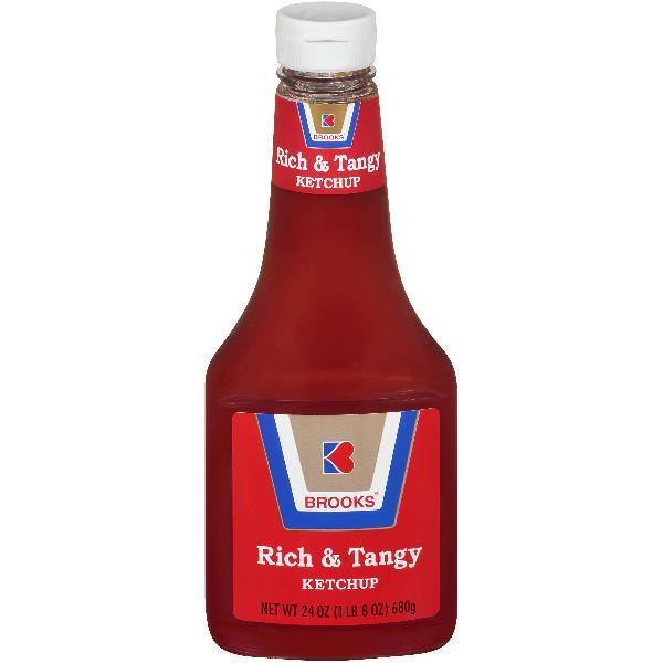 Brooks Rich And Tangy Ketchup 24 Ounce Size - 12 Per Case.