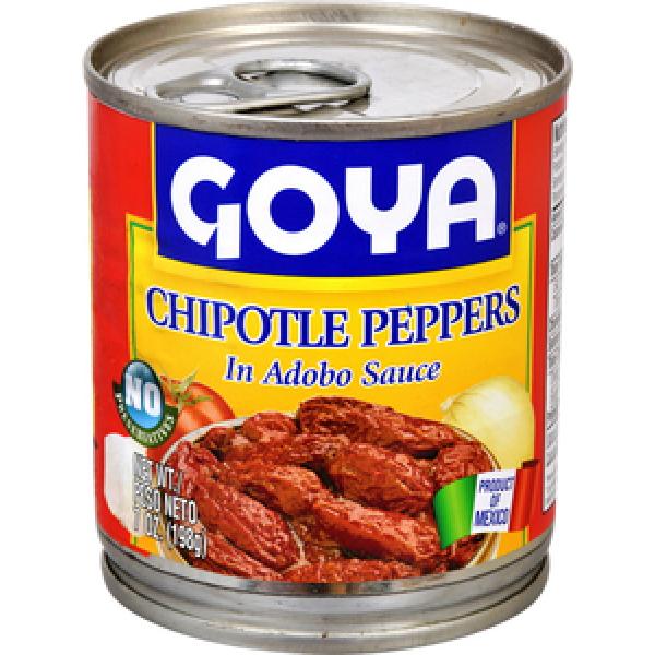 Goya Chipotle Peppers In Adobo Sauce 7 Ounce Size - 12 Per Case.