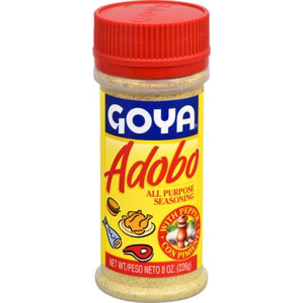 Goya Adobo All Purpose Seasoning 8 Ounce Size - 24 Per Case.