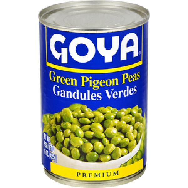 Goya Green Pigeon Peas 15 Ounce Size - 24 Per Case.
