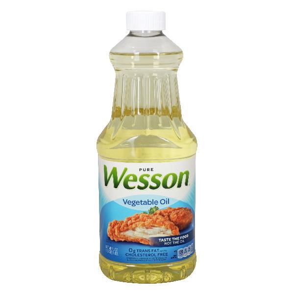 Wesson Vegetable Oil 48 Fluid Ounce - 9 Per Case.