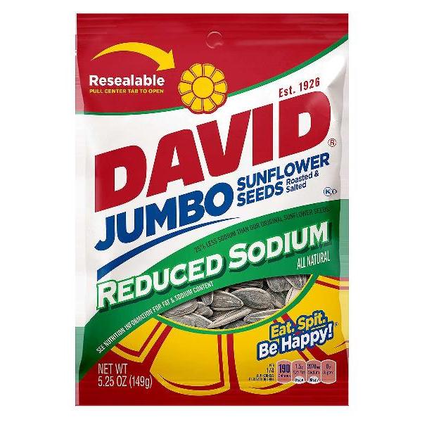 Reduced Sodium In Shell Sunflower Seeds 5.25 Ounce Size - 12 Per Case.