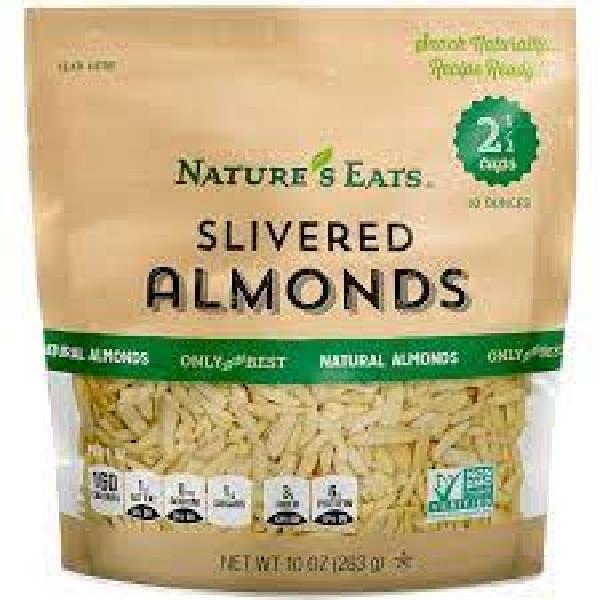 Commodity Blanched Slivered Almonds Pounds 25 Pound Each - 1 Per Case.