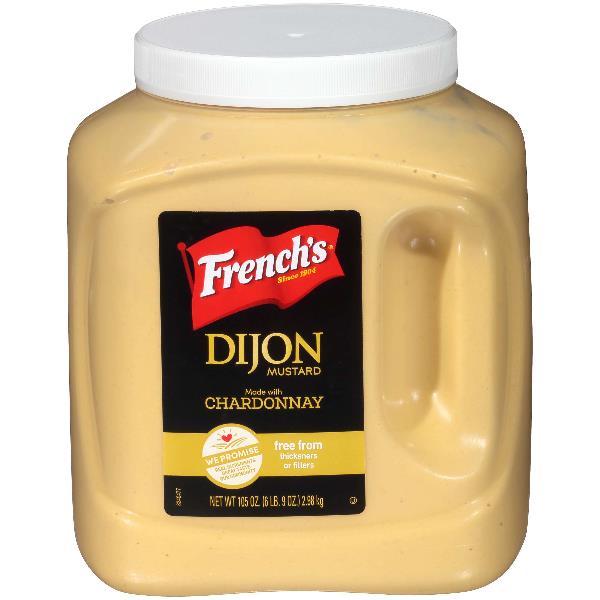 French's Mustard Dijon With Chardonnay Wine 105 Ounce Size - 2 Per Case.