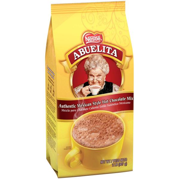 Nestle Abuelita Authentic Mexican Style Hot Chocolate Mix Bags 2 Pound Each - 6 Per Case.