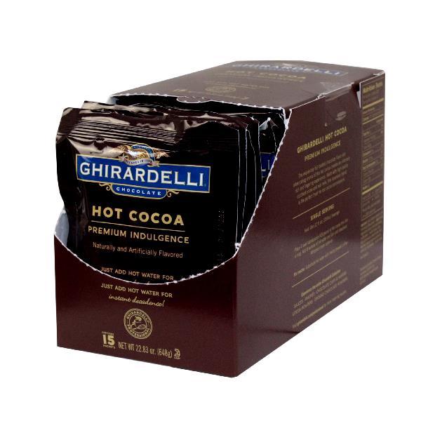 Ghirardelli Hot Cocoa Premium Packet 22.5 Ounce Size - 6 Per Case.