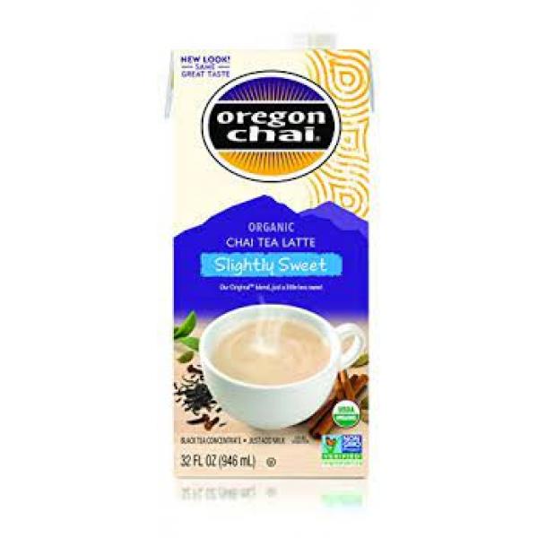 Oregon Chai Tea Container Slightly Sweet Chai Tea 32 Fluid Ounce - 6 Per Case.