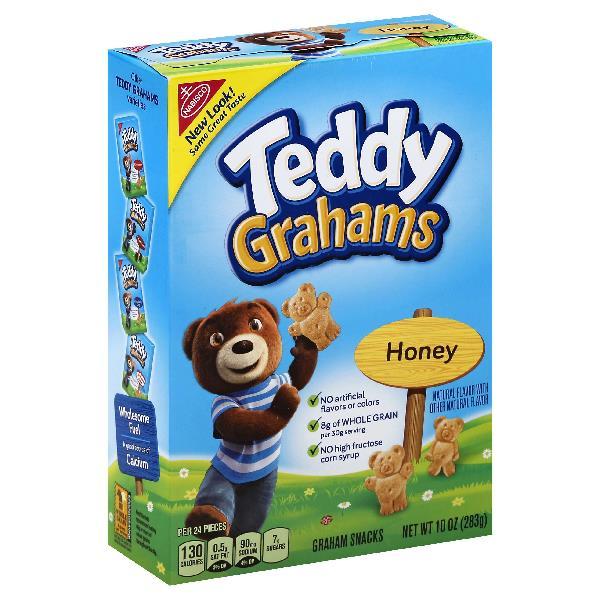 Teddy Grahams Honey 10 Ounce Size - 6 Per Case.