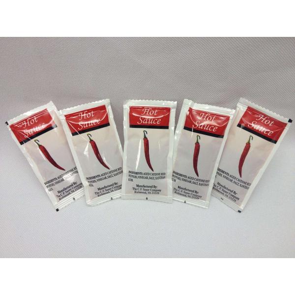 Sauce Hot Pouch 7 Grams Each - 200 Per Case.