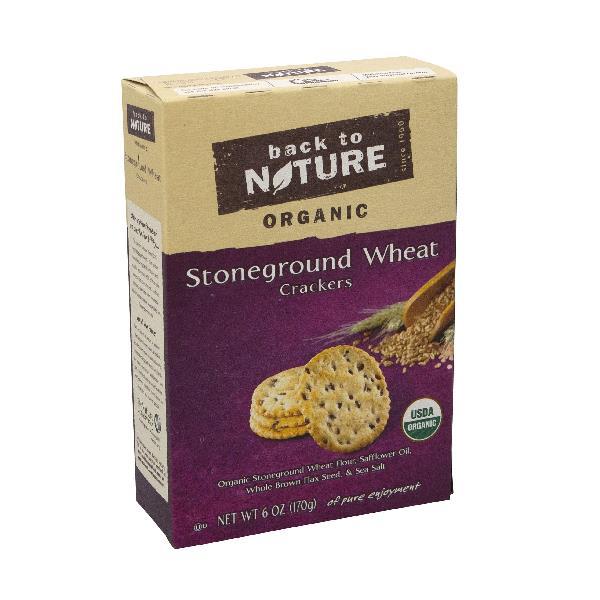 Organic Stoneground Wheat Cracker 6 Ounce Size - 6 Per Case.