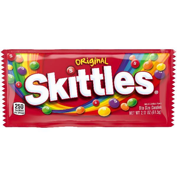 Skittles Original Singles Count Per 2.17 Ounce Size - 360 Per Case.