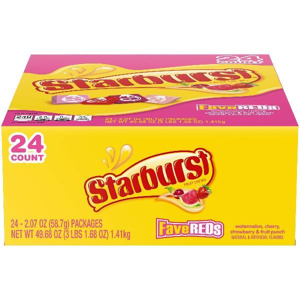 Starburst Favereds Single Count 2.07 Ounce Size - 288 Per Case.