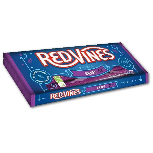 Red Vines Twists Grape Casetray 5 Ounce Size - 12 Per Case.
