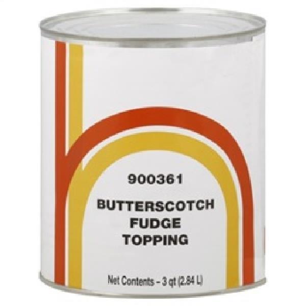 Topping Butterscotch Fudge Pound 8.5 Pound Each - 6 Per Case.