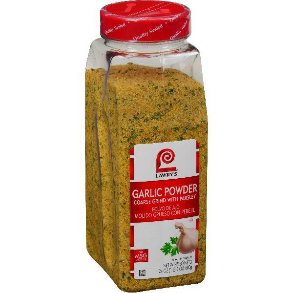 Lawry's Garlic Powder 24 Ounce Size - 6 Per Case.