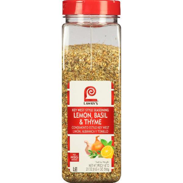 Lawry's Lemon Basil & Thyme 20 Ounce Size - 6 Per Case.