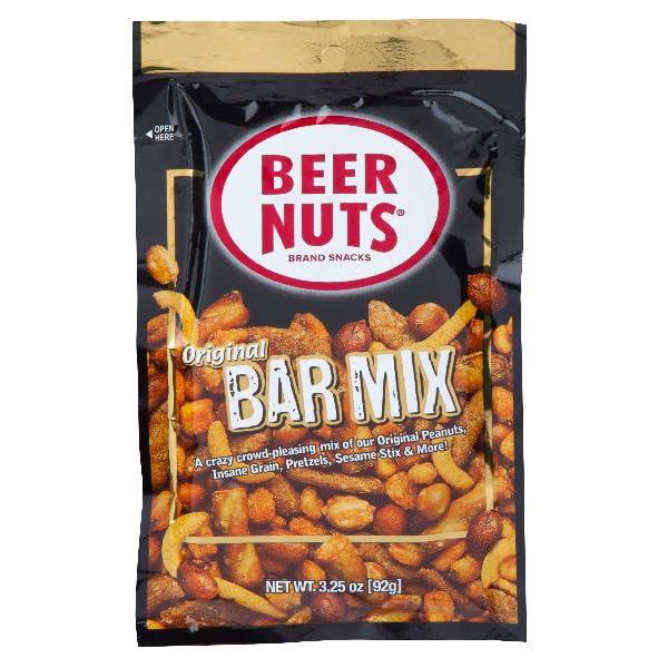 Beer Nuts Brand Snacks Bar Mix Vp Bag 3.25 Ounce Size - 48 Per Case.