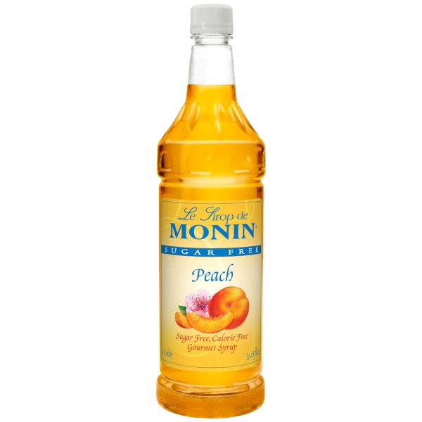 Monin Sugar Free Peach 1 Liter - 4 Per Case.