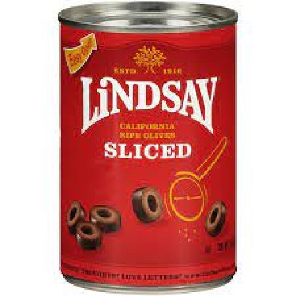 Lindsay Sliced Olives 6.5 Ounce Size - 12 Per Case.