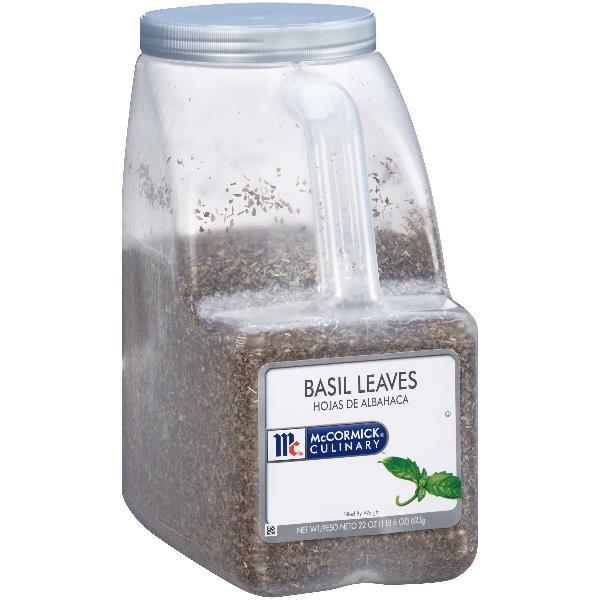 Mccormick Culinary Basil Leaves 22 Ounce Size - 3 Per Case.