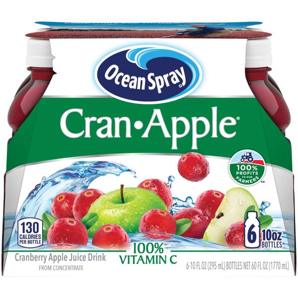 Ocean Spray Cranberry Apple Cranapple 60 Fluid Ounce - 4 Per Case.