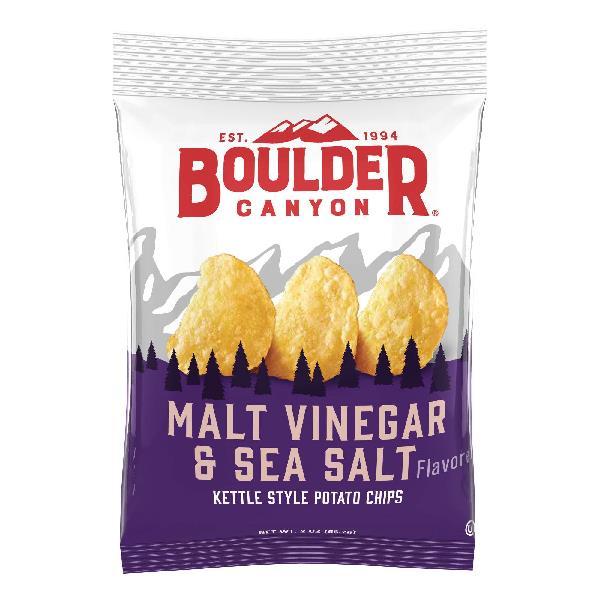Boulder Malt Vinegar Chip 2 Ounce Size - 8 Per Case.