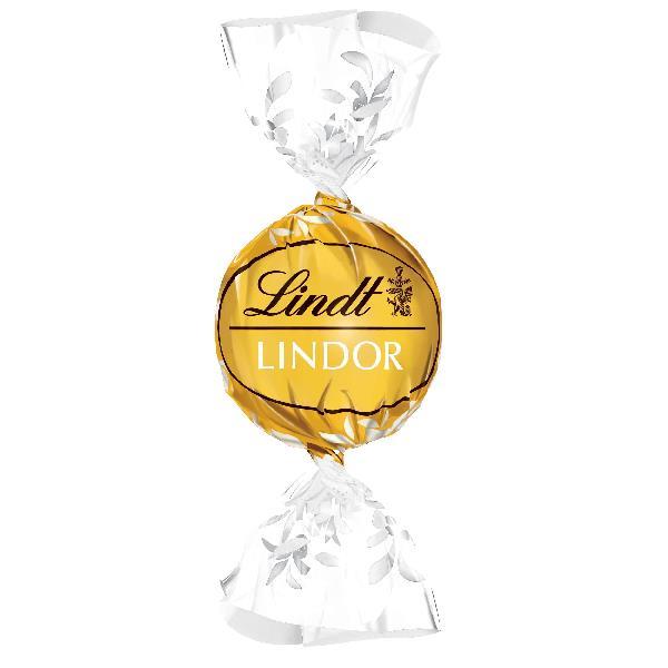 Lindor Chocolate Truffle White Chocolate Changemaker 0.42 Ounce Size - 720 Per Case.