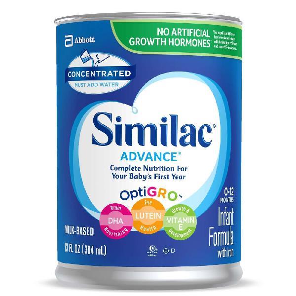 Similac Advance Concentrated Liquid Can 13 Fluid Ounce - 12 Per Case.