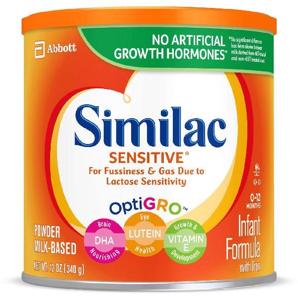 Similac Sensitive Powder Can 12.5 Ounce Size - 6 Per Case.