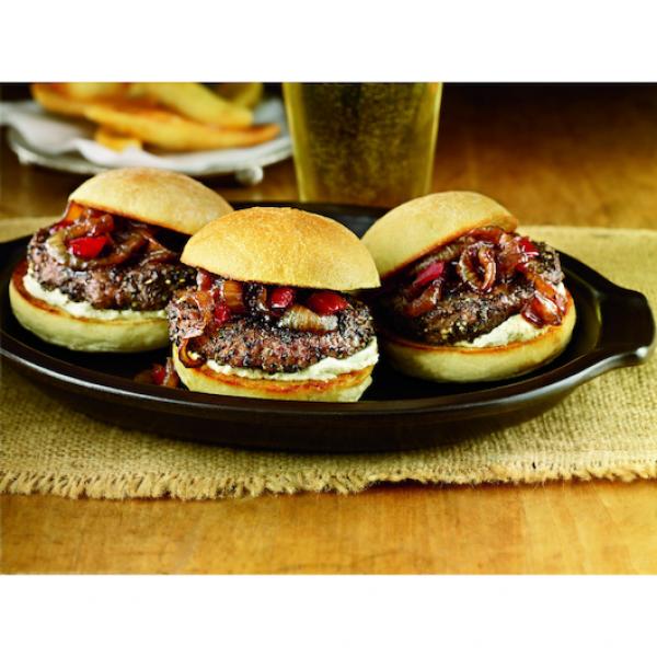 Tnt Beef Patties With Seasoning 2 Ounce Size - 160 Per Case.
