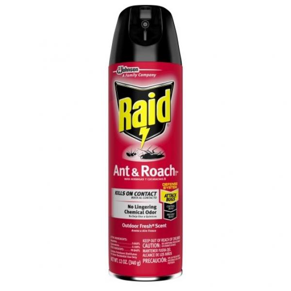 Raid Ant&roach Aerosol Outdoor Fresh 12 Ounce Size - 12 Per Case.