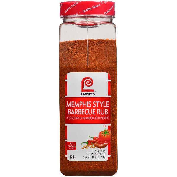 Lawry's Memphis Barbecue Rub 25 Ounce Size - 6 Per Case.