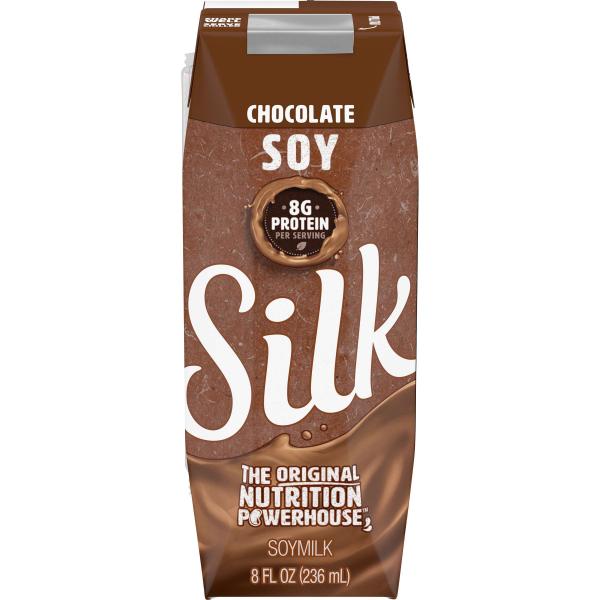 Silk Aseptic Soy Chocolate 8 Fluid Ounce - 18 Per Case.