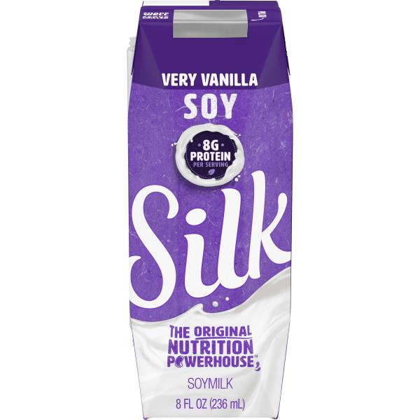 Silk Aseptic Soy Very Vanilla 8 Fluid Ounce - 18 Per Case.