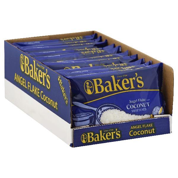 Baker's Coconut Display, 14 Ounce Size - 10 Per Case.