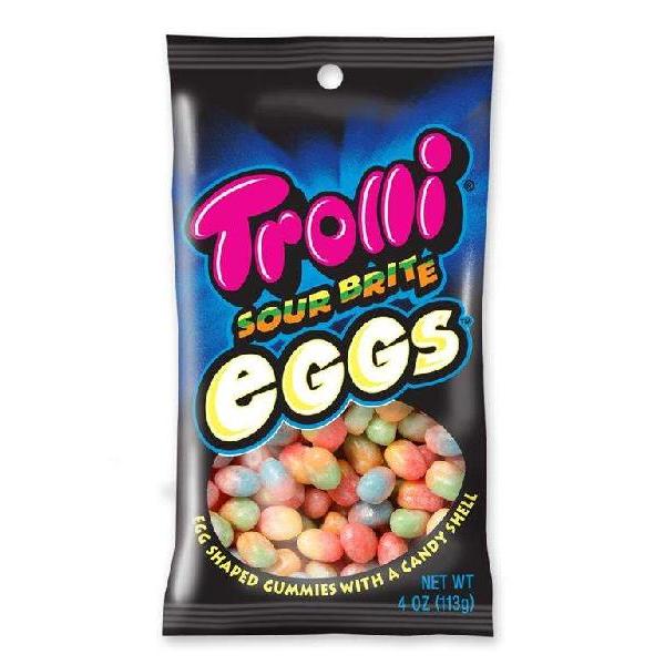 Trolli Sour Brite Eggs 4 Ounce Size - 12 Per Case.