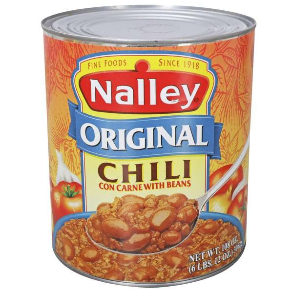 Nalley Chili Con Carne With Beans And Cheesefamily Size 108 Ounce Size - 6 Per Case.